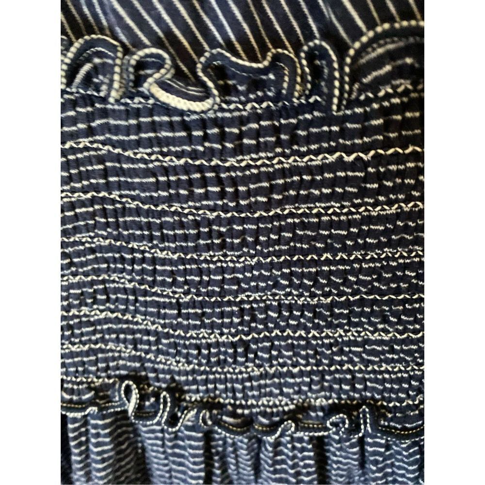 Max studio, women’s sleeveless stretch, short smocked dress - Picture 9 of 10
